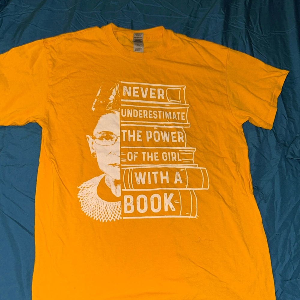 RGB “Never Underestimate the Power of the Girl With a Book" t-shirt
